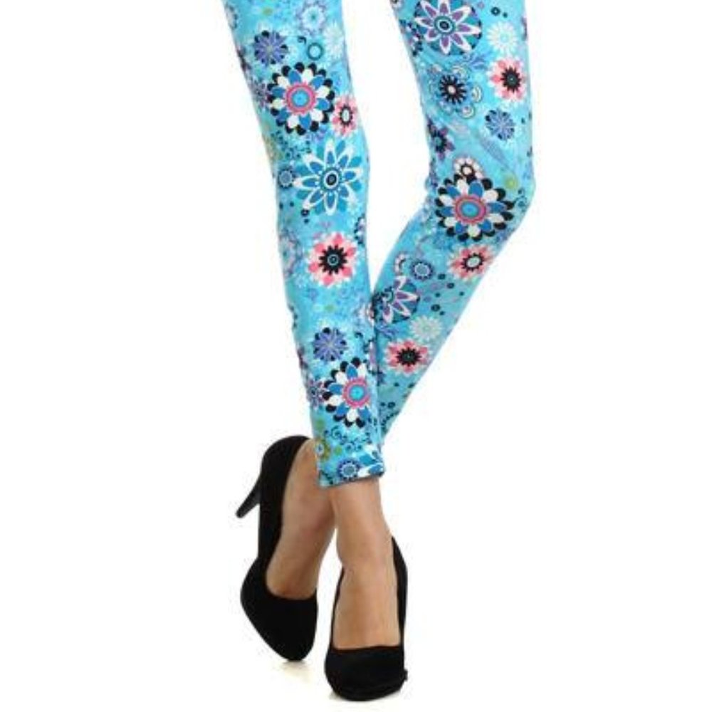 Mod Print Full Length Leggings - Picture 2 of 2